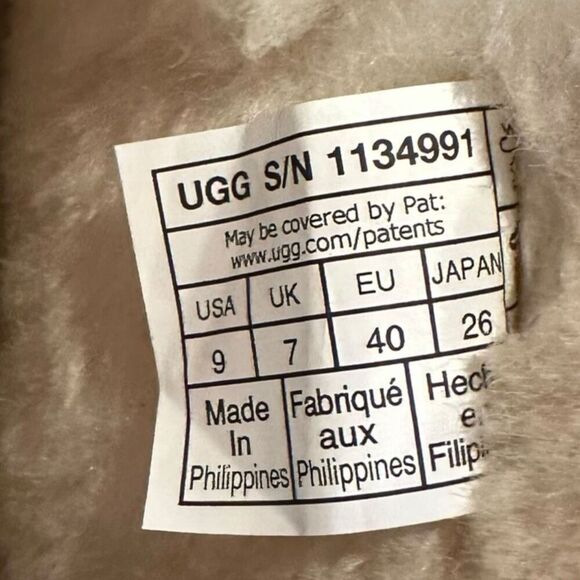 UGG Classic Mini Platform Boot Chestnut Suede Sheepskin Lined Women’s Size 9 EU - Picture 9 of 10